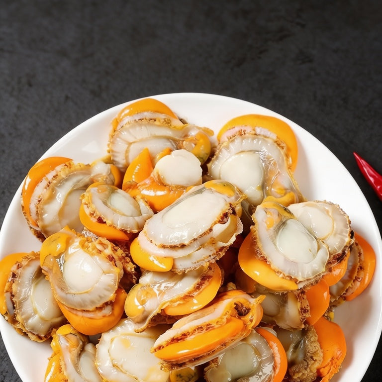 Roe-on Scallop Meat