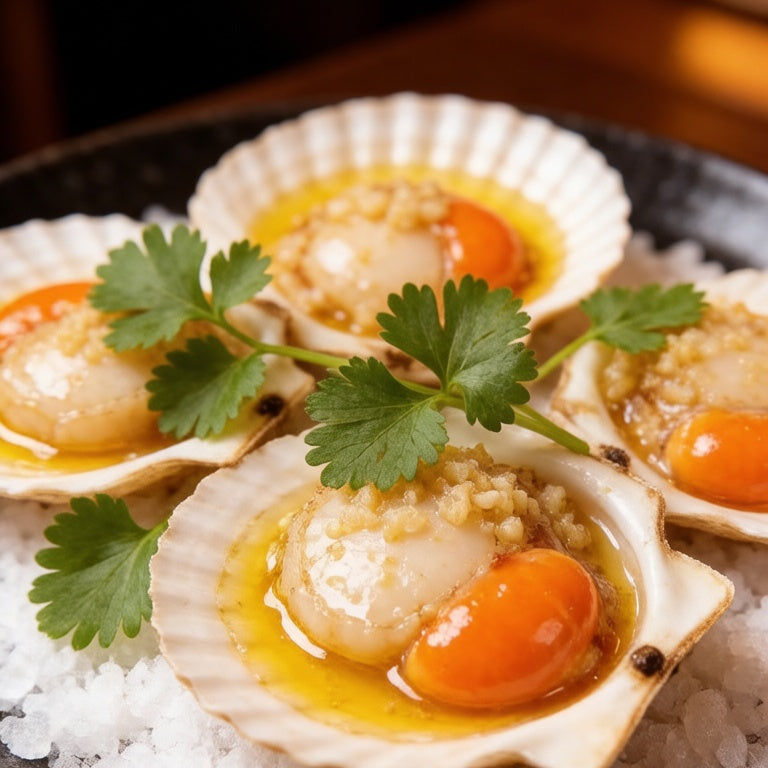 Roe-on Scallop Meat