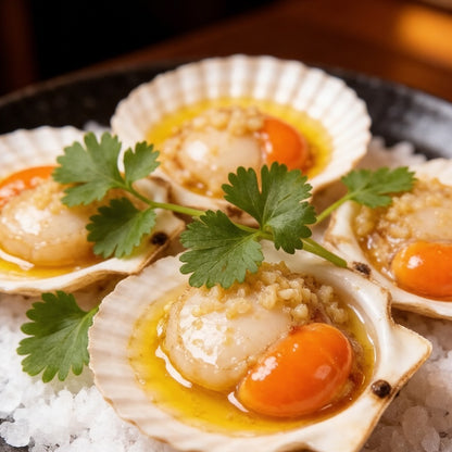 Roe-on Scallop Meat